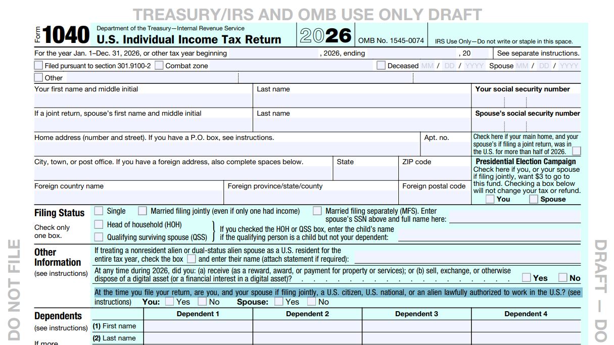 Draft US tax form adds citizenship question for filers