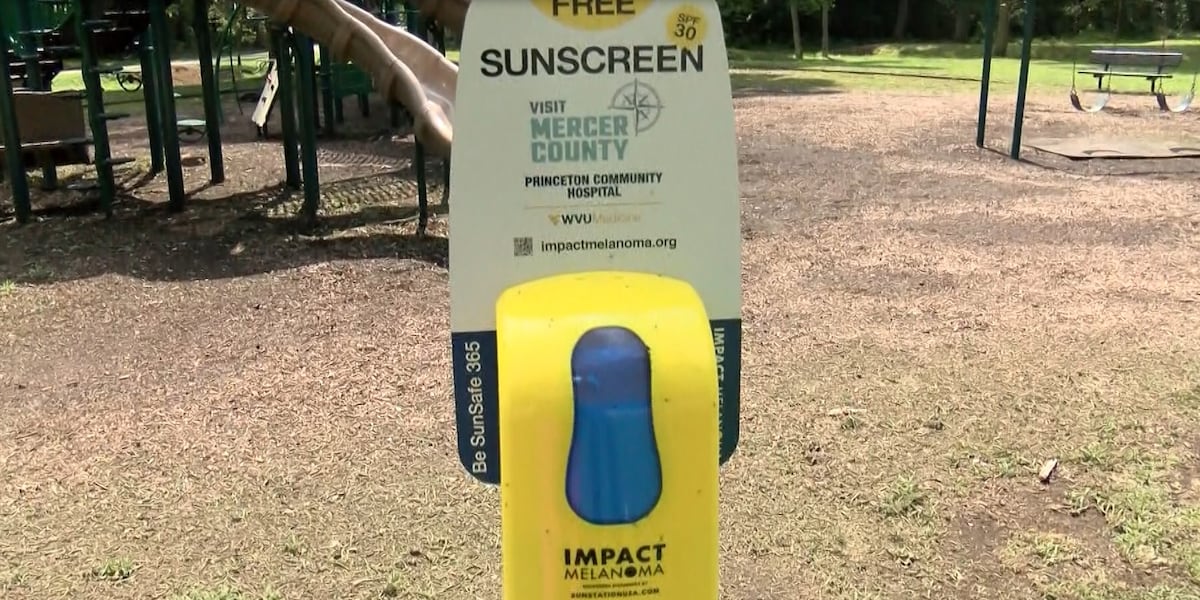 Sunscreen Sign Construction Sunscreen station added to Camp Creek State Park