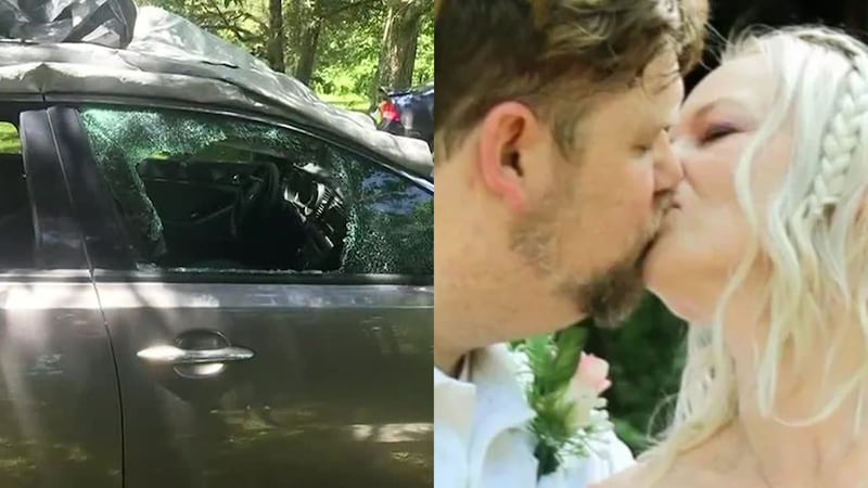 While Dianna and Daniel Sikes were tying the knot, someone was breaking into their car and...