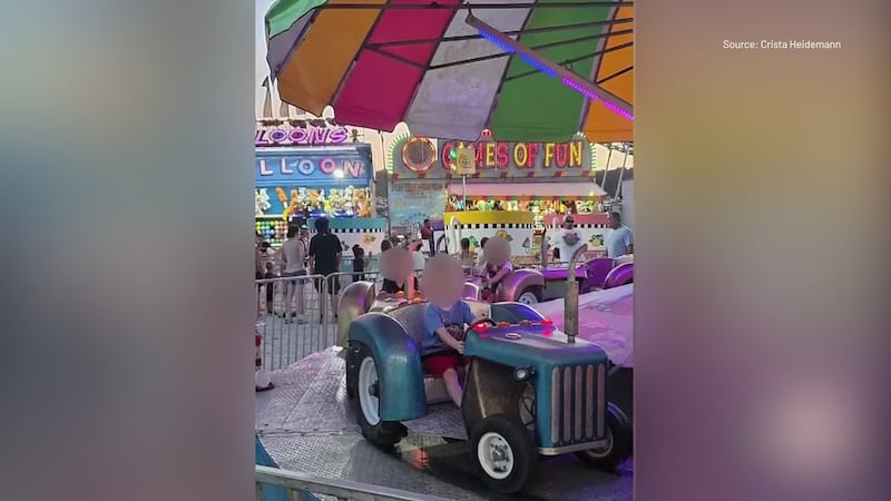 Two young children were taken to a hospital after falling off separate rides at the Lincoln...