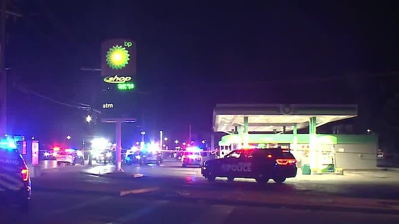 Police say a 35-year-old mother was shot and killed in front of her two young children while...