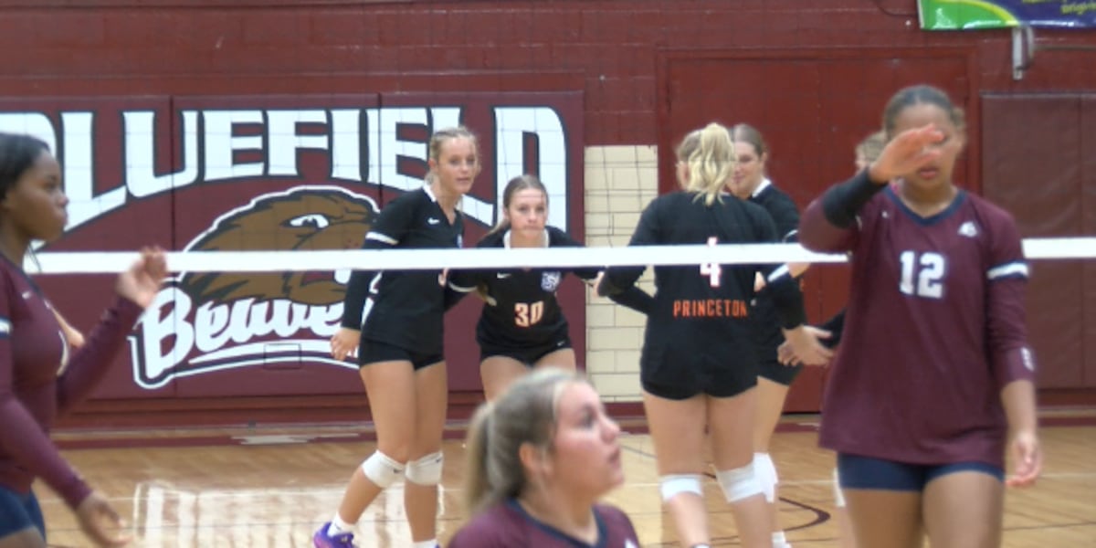 Princeton drops Bluefield in four sets Wednesday night