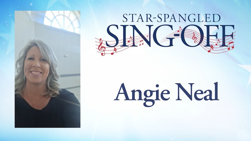 Angie Neal of Princeton, WV wins WVVA's local Star-Spangled Sing-Off and advances to the...