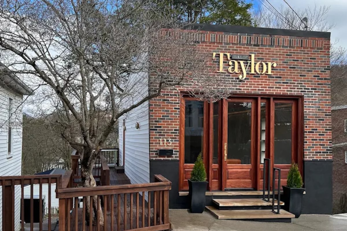 Interactive community memory archive display at Haus of Taylor Gallery in Tazewell County Virginia