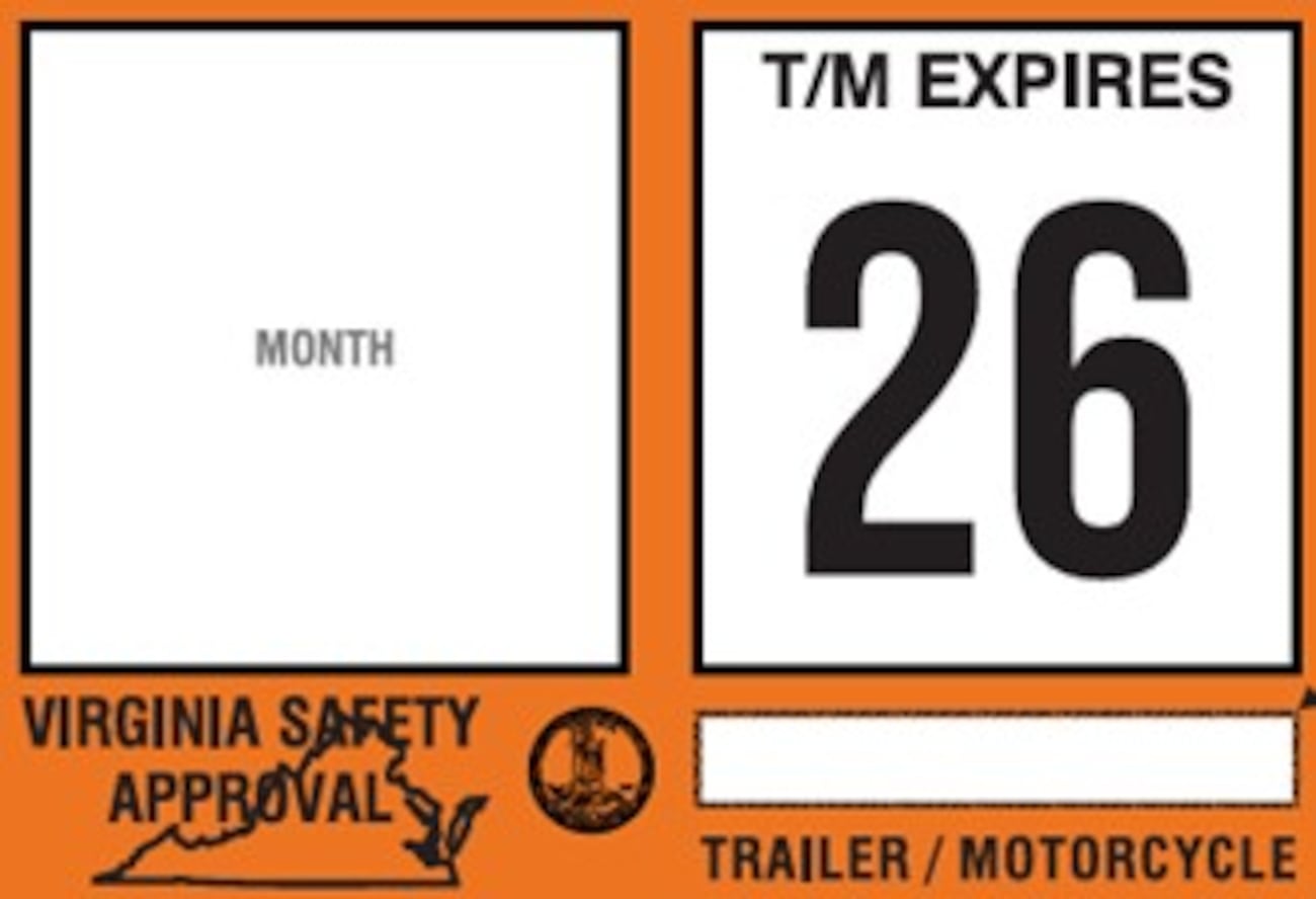 Virginia state police announce new inspection stickers for 2026